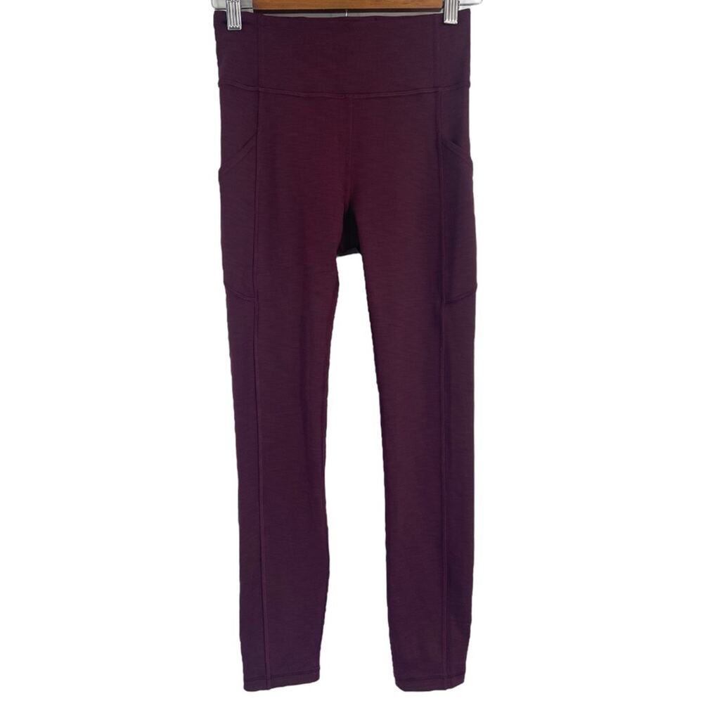 Lululemon Invigorate High-Rise Tight 25" Wine Maroon‎ Size 4
